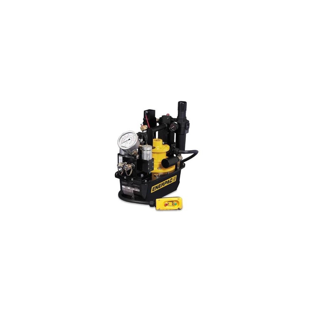 Power Hydraulic Pumps & Jacks; Type: Air Hydraulic Pump; 1st Stage Pressure Rating: 10000; 2nd Stage Pressure Rating: 10000; Pressure Rating (psi): 10000; Oil Capacity: 1 gal; Actuation: Air Compressor