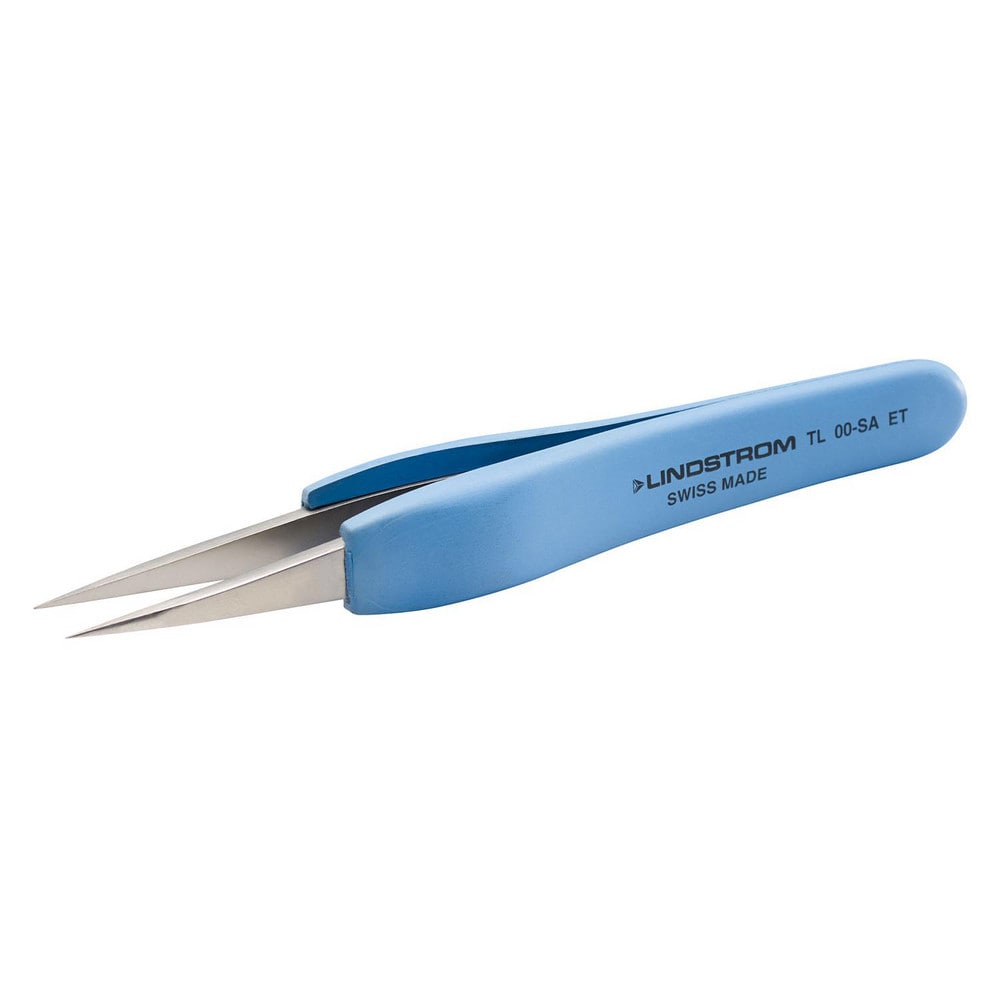 Tweezers; Tweezer Type: Fine; Pattern: SS-SA; Material: Stainless Steel; Tip Type: Flat; Tip Shape: Pointed; Overall Length (Decimal Inch): 4.7200