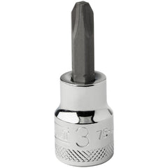 Screwdriver & Drag Link Sockets; Socket Type: Phillips Screwdriver Socket; Drive Size: 0.375 in; Finish: Chrome; Insulated: No; Non-sparking: No