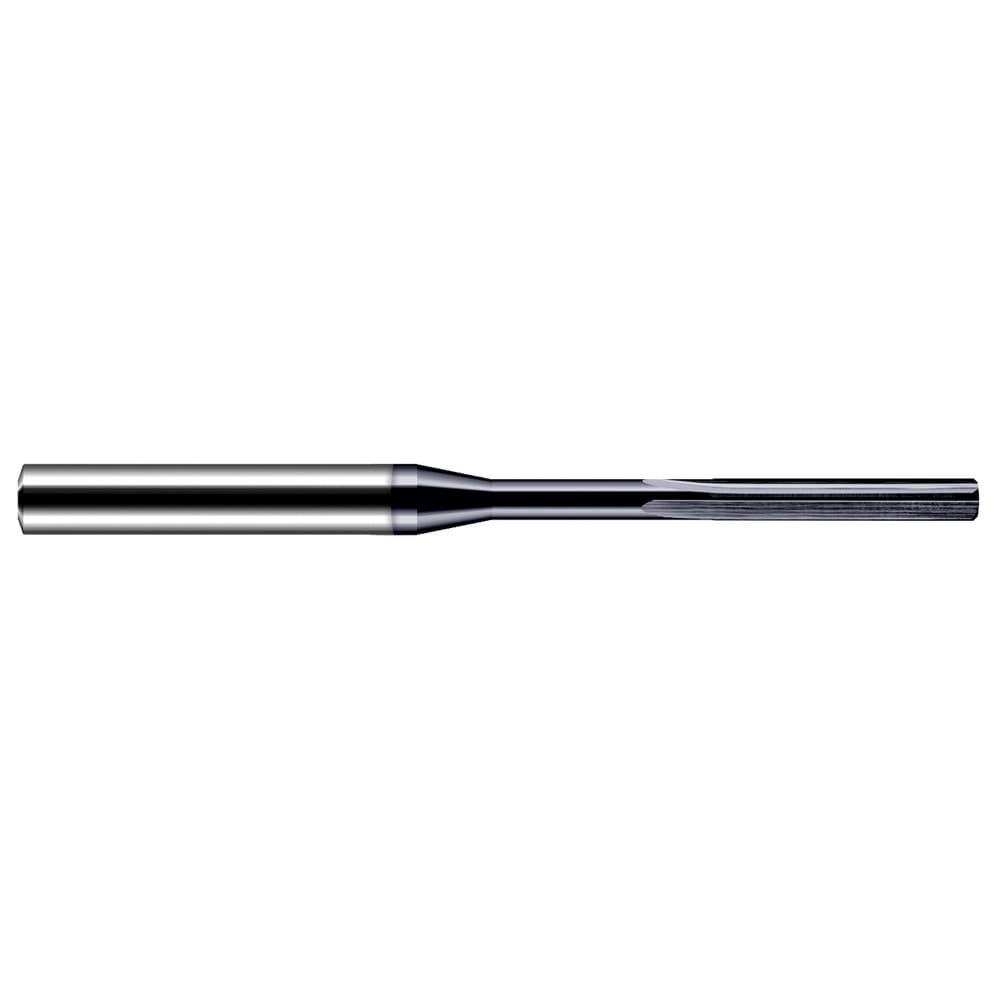 Chucking Reamer: 1.05mm Dia, 50.00mm OAL, 8.00mm Flute Length, Straight-Cylindrical Shank, Solid Carbide