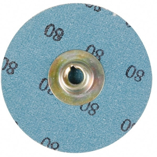 Quick-Change Disc: Type S, 3/4" Dia, 50 Grit, Aluminum Oxide, Coated