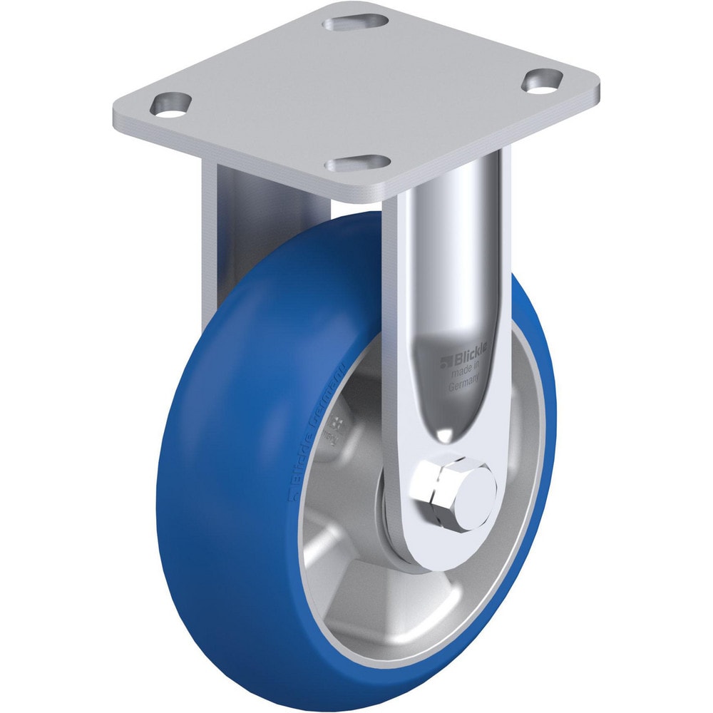 Top Plate Casters; Mount Type: Plate; Number of Wheels: 1.000; Wheel Diameter (Inch): 8; Wheel Material: Polyurethane; Wheel Width (Inch): 2; Wheel Color: Light Brown