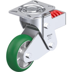 Top Plate Casters; Mount Type: Plate; Number of Wheels: 1.000; Wheel Diameter (Inch): 5; Wheel Material: Synthetic; Wheel Width (Inch): 1-9/16; Wheel Color: Dark Gray