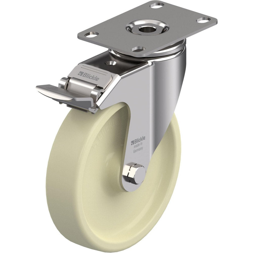 Top Plate Casters; Mount Type: Plate; Number of Wheels: 1.000; Wheel Diameter (Inch): 4; Wheel Material: Polyurethane; Wheel Width (Inch): 1-9/16; Wheel Color: Light Brown