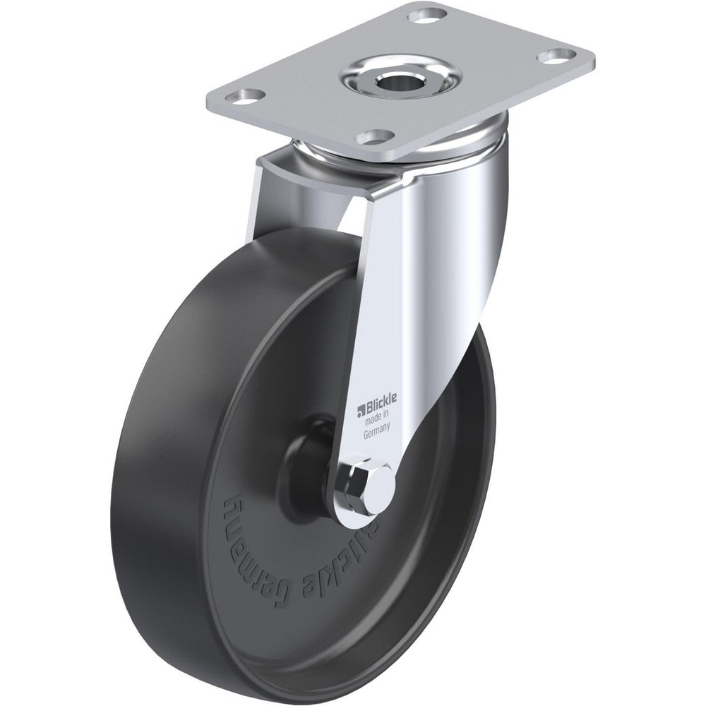 Top Plate Casters; Mount Type: Plate; Number of Wheels: 1.000; Wheel Diameter (Inch): 4; Wheel Material: Synthetic; Wheel Width (Inch): 1-1/4; Wheel Color: Natural White