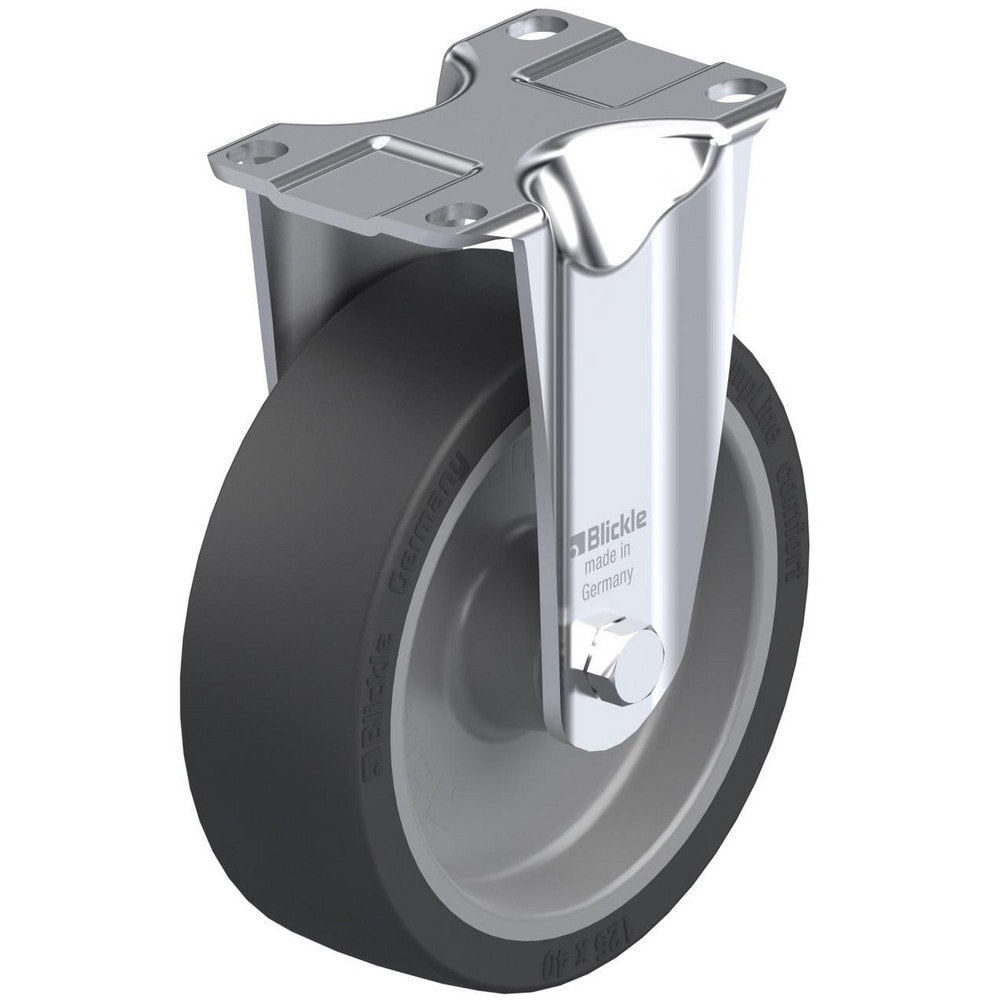 Top Plate Casters; Mount Type: Plate; Number of Wheels: 1.000; Wheel Diameter (Inch): 6; Wheel Material: Synthetic; Wheel Width (Inch): 2; Wheel Color: Gray