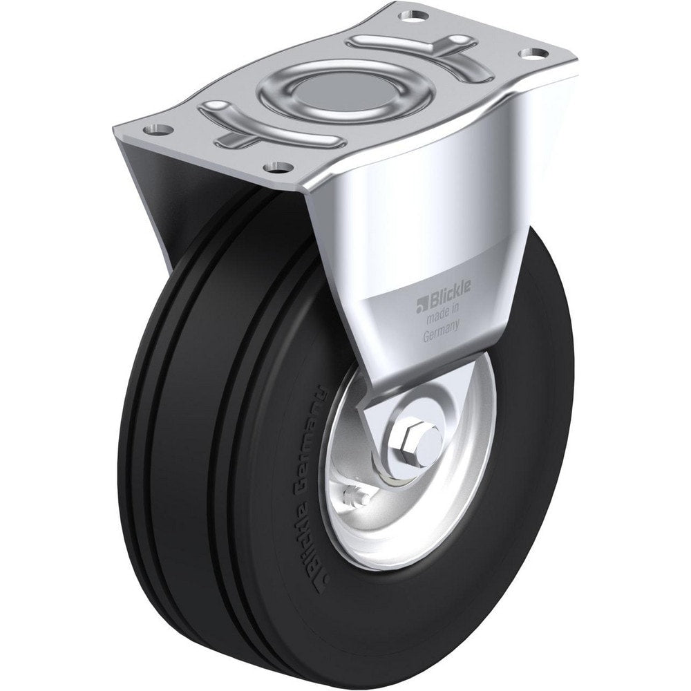 Top Plate Casters; Mount Type: Plate; Number of Wheels: 1.000; Wheel Diameter (Inch): 8; Wheel Material: Polyurethane; Wheel Width (Inch): 2; Wheel Color: Dark Gray