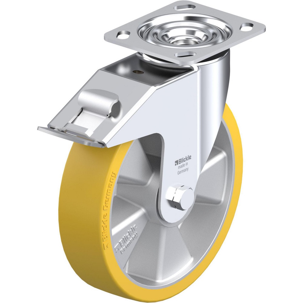 Top Plate Casters; Mount Type: Plate; Number of Wheels: 1.000; Wheel Diameter (Inch): 6; Wheel Material: Polyurethane; Wheel Width (Inch): 1-3/4; Wheel Color: Dark Gray