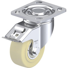 Top Plate Casters; Mount Type: Plate; Number of Wheels: 1.000; Wheel Diameter (Inch): 8; Wheel Material: Polyurethane; Wheel Width (Inch): 2; Wheel Color: Light Brown