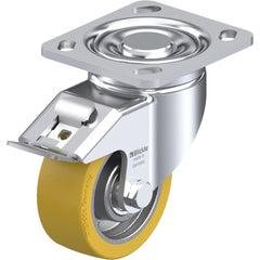 Top Plate Casters; Mount Type: Plate; Number of Wheels: 1.000; Wheel Diameter (Inch): 6; Wheel Material: Polyurethane; Wheel Width (Inch): 1-3/4; Wheel Color: Dark Gray