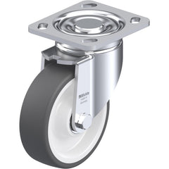 Top Plate Casters; Mount Type: Plate; Number of Wheels: 1.000; Wheel Diameter (Inch): 6; Wheel Material: Synthetic; Wheel Width (Inch): 2; Wheel Color: Gray