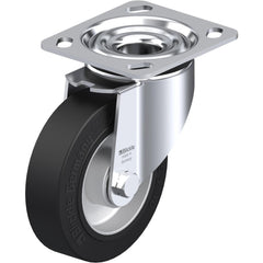 Top Plate Casters; Mount Type: Plate; Number of Wheels: 1.000; Wheel Diameter (Inch): 4; Wheel Material: Synthetic; Wheel Width (Inch): 1-1/4; Wheel Color: Black