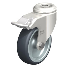 Top Plate Casters; Mount Type: Plate; Number of Wheels: 1.000; Wheel Diameter (Inch): 4; Wheel Material: Synthetic; Wheel Width (Inch): 1-7/16; Wheel Color: Gray