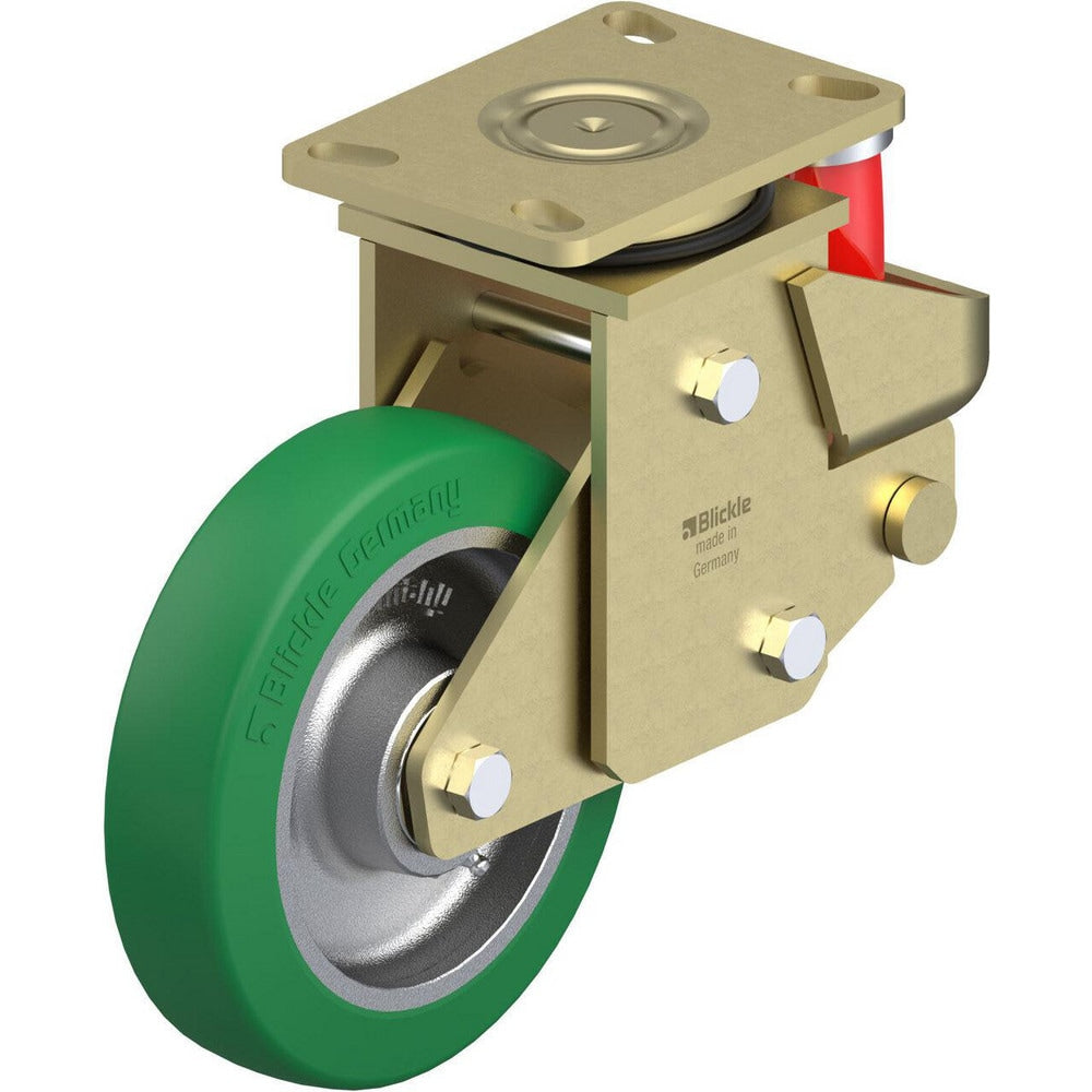 Top Plate Casters; Mount Type: Plate; Number of Wheels: 1.000; Wheel Diameter (Inch): 5; Wheel Material: Rubber; Wheel Width (Inch): 1-1/4; Wheel Color: Gray