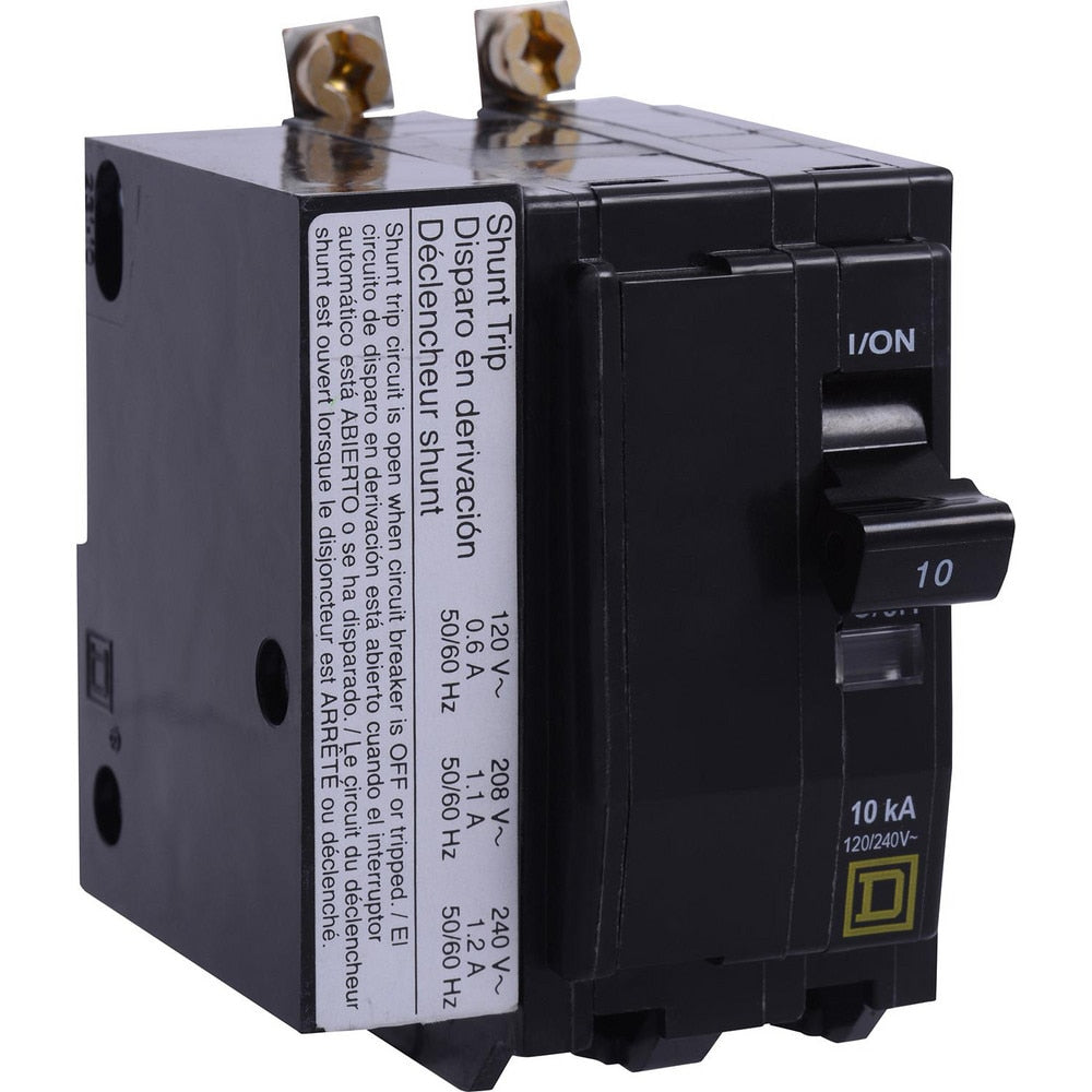 Circuit Breakers; Circuit Breaker Type: Miniature Circuit Breaker; Amperage: 15; Voltage: 120/240V; Wire Size (AWG): 14-8; Number Of Poles: 2; Tripping Mechanism: Thermal-Magnetic; Terminal Connection Type: Pressure Plate; Phase: Single