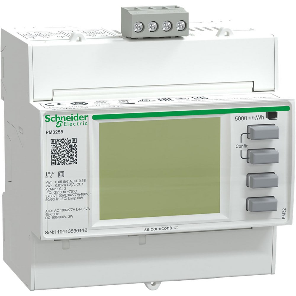 Power Meters; Meter Type: Power Meter; Application: Energy cost and usage analysis per zone, per usage or per time period to optimise energy usage, Metering of electrical parameters to better understand the behaviour of your electrical distribution system