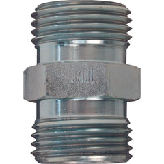 Ground Joint Hose Couplings; Thread Type: UN x UN; Thread Size: 1-3/4-8; Type: Spud; Material: Plated Steel; Size: 1 in, 3/4 in; Style: Double Spud