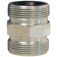 Ground Joint Hose Couplings; Thread Type: MNPSM; Thread Size: 1-1/2; Type: Double Spud; Material: Plated Steel; Size: 1 in, 3/4 in; Style: Double Spud