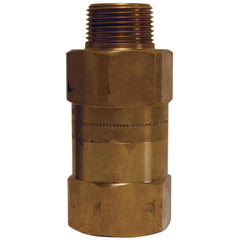 Air Hose Accessories; Accessory Type: Safety Check Valve; For Use With: Air Hose; For Use With: Air Compressors and Air Hose Assemblies; Material: Brass; Material: Brass; Additional Information: Maximum Temperature: 250 F (121 C), Conforms to OSHA regulat