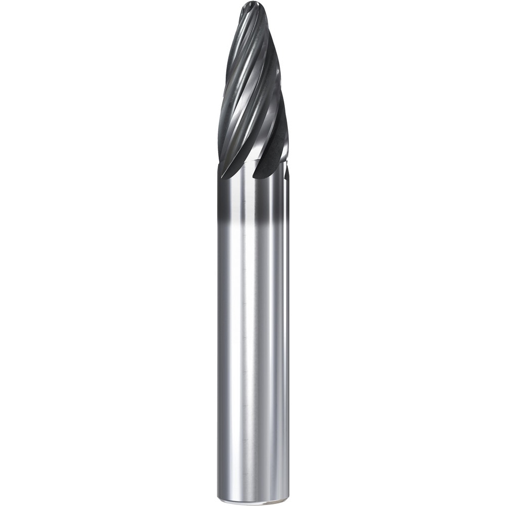 Barrel Cutter End Mills; End Type: Oval Form; Material: Solid Carbide; Small End Diameter (mm): 1.00; Shank Diameter (mm): 8.0000; Length of Cut (mm): 24.5000