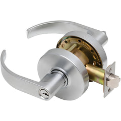 Lever Locksets; Lockset Type: Storeroom; Key Type: Keyed Different; Back Set: 2-3/4; Cylinder Type: Conventional; Material: Metal; Door Thickness: 1-3/8 to 1/3-4; Finish: Satin Chrome