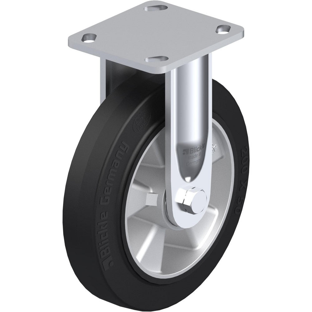 Top Plate Casters; Mount Type: Plate; Number of Wheels: 1.000; Wheel Diameter (Inch): 4; Wheel Material: Rubber; Wheel Width (Inch): 1-9/16; Wheel Color: Gray