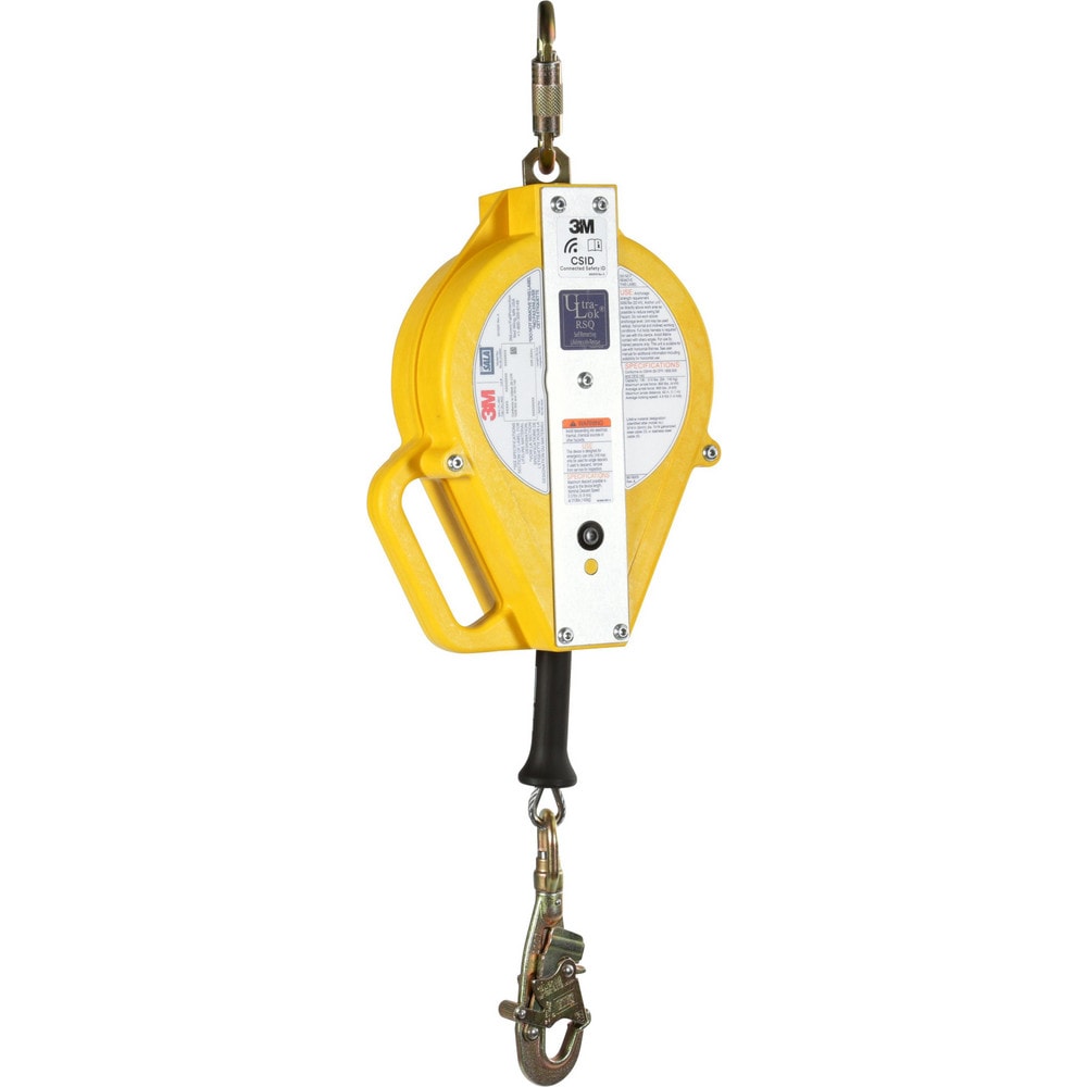 Self-Retracting Lifeline:  310 lb Capacity,  50.00' Lifeline,  Carabiner