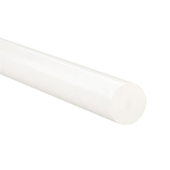 Plastic Rod: 96" Long, 0.3750" Dia, Natural Color, Opaque, 5000 psi Tensile Strength