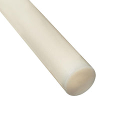 Plastic Rod: 12" Long, 2.25" Dia, Natural Color, Opaque, 5000 - 1000 psi Tensile Strength