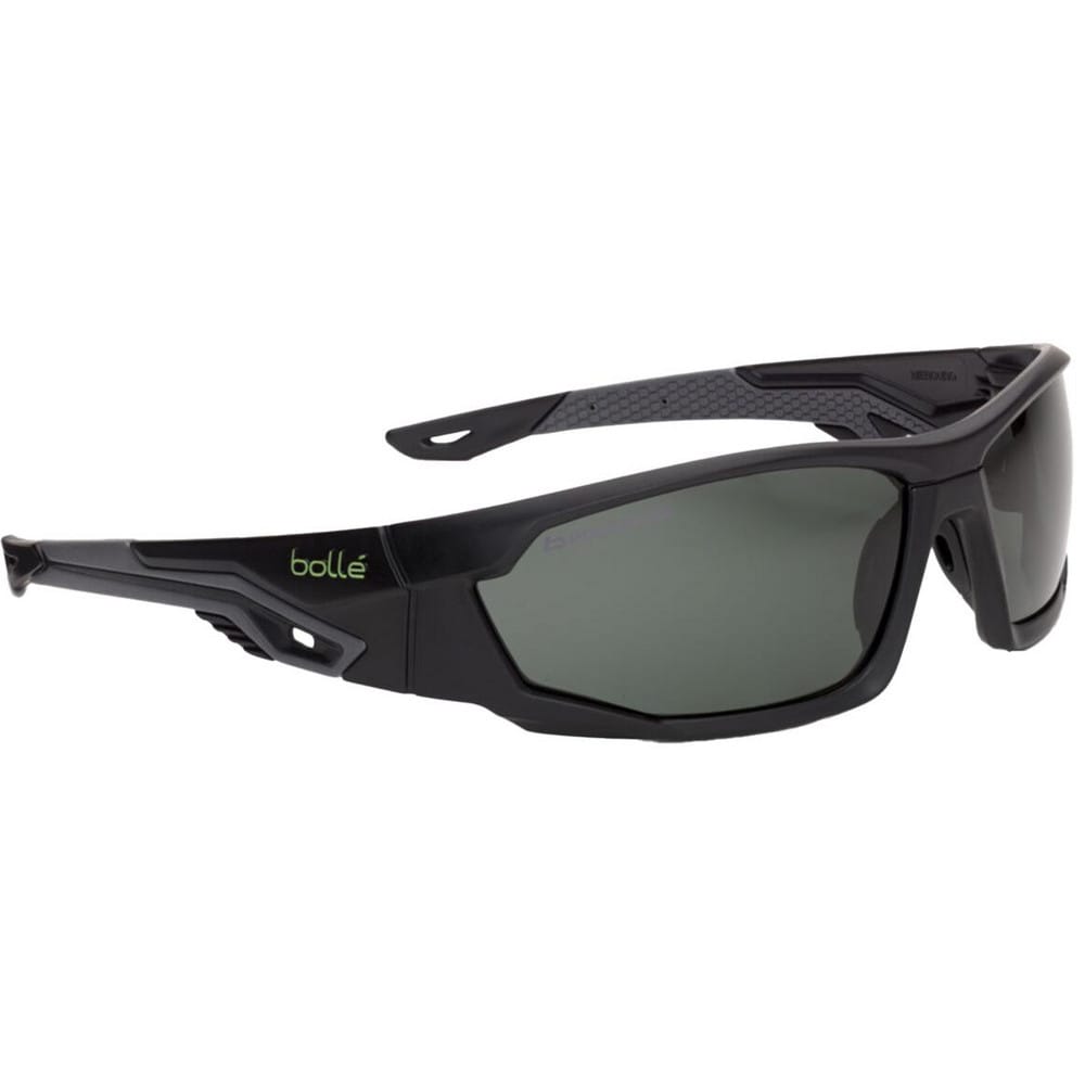 Safety Glasses: Platinum & Anti-Fog & Anti-Scratch, Polycarbonate, Polarized Smoke Lenses, Full-Framed