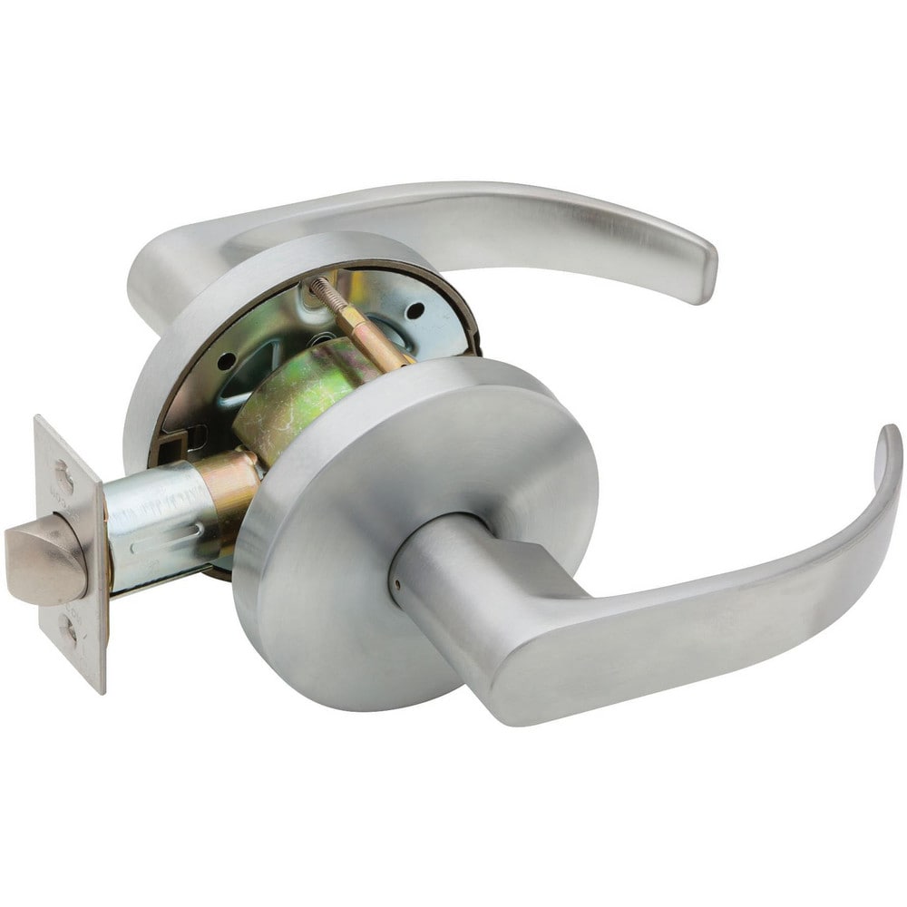 Lever Locksets; Lockset Type: Passage; Key Type: Keyed Different; Back Set: 2-3/4; Cylinder Type: Non-Keyed; Material: Metal; Door Thickness: 1-3/8 to 2; Finish: Satin Chrome