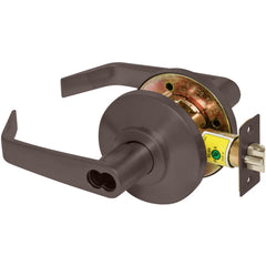 Lever Locksets; Lockset Type: Entrance; Key Type: Keyed Different; Back Set: 2-3/4; Cylinder Type: Less Core; Material: Metal; Door Thickness: 1-3/8 to 2; Finish: Oil-Rubbed Bronze