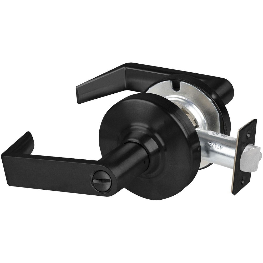 Lever Locksets; Lockset Type: Passage; Key Type: Keyed Different; Back Set: 2-3/4; Cylinder Type: Non-Keyed; Material: Metal; Door Thickness: 1-5/8 - 2-1/8; Finish: Matte Black