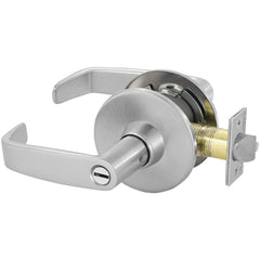 Lever Locksets; Lockset Type: Passage; Key Type: Keyed Different; Back Set: 2-3/4; Cylinder Type: Non-Keyed; Material: Metal; Door Thickness: 1-3/4 to 2; Finish: Satin Chrome