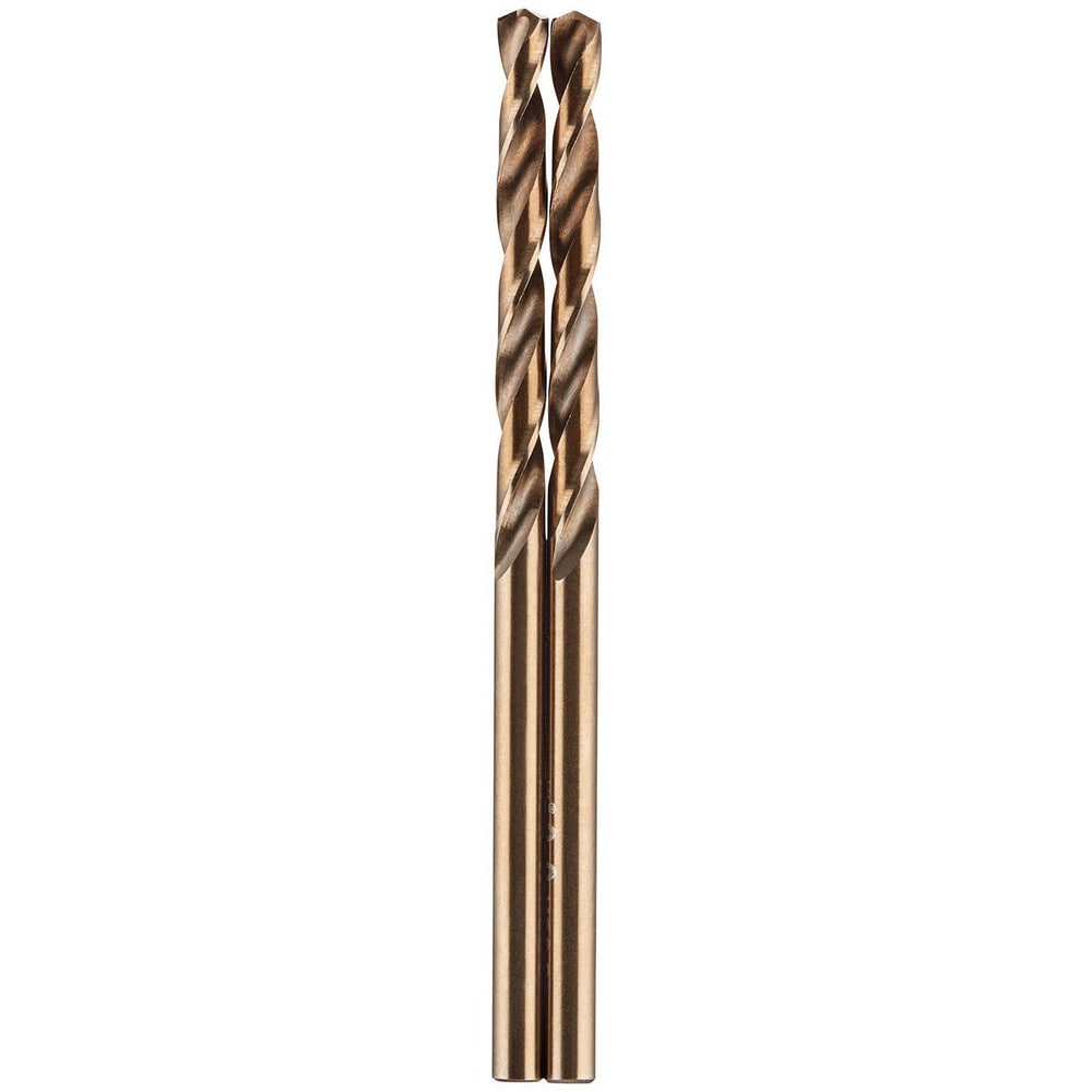 Mechanics Drill Bit:  0.1180" Dia,  135&deg,  Cobalt,  Hex Shank,  Split Point