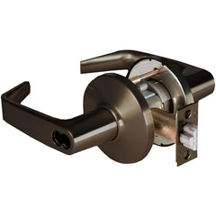 Lever Locksets; Lockset Type: Entrance; Key Type: Keyed Different; Back Set: 2-3/4; Cylinder Type: Less Core; Material: Metal; Door Thickness: 1-3/4 to 2-1/4; Finish: Oil-Rubbed Bronze