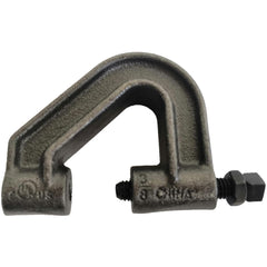 Beam Clamps & C-Clamps; Clamp Type: C-Clamp; Material: Malleable Iron; Finish: Plain; Load Capacity (Lb. - 3 Decimals): 350.000