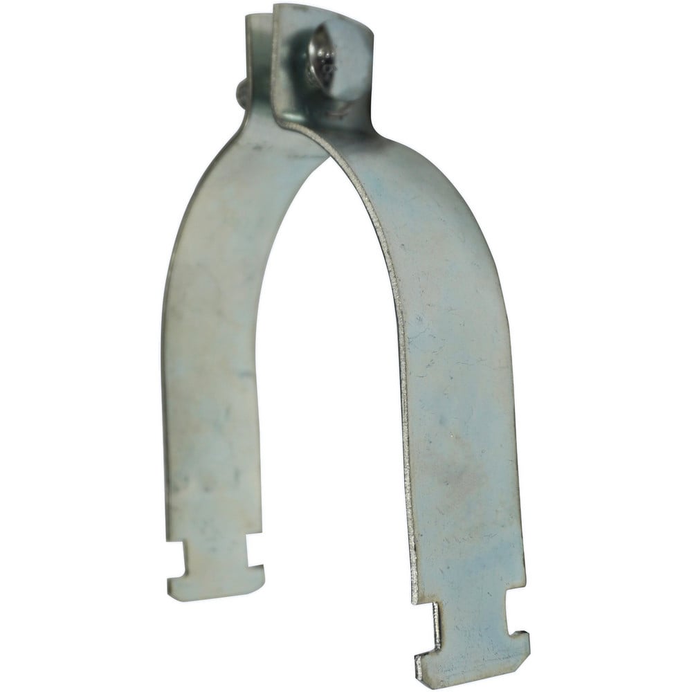 Framing Channel & Strut Mounted Clamps; Clamp Type: Pipe Clamp; Material: Carbon Steel; Pipe Size: 1-1/2; Color: Silver