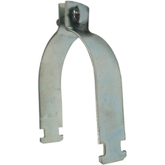 Framing Channel & Strut Mounted Clamps; Clamp Type: Pipe Clamp; Material: Carbon Steel; Pipe Size: 1/2; Color: Silver