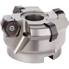 Indexable Chamfer & Angle Face Mills; Minimum Cutting Diameter (mm): 100.00; Maximum Cutting Diameter (mm): 108.51; Maximum Depth of Cut (mm): 6.00; Arbor Hole Diameter (mm): 32.00; Lead Angle: 58.000; Compatible Insert Size Code: HN..0905; Cutter Style: