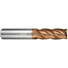 Corner Radius End Mill: 3/4" Dia, 1-5/8" LOC, 0.0300" Radius, 3 Flute, Solid Carbide