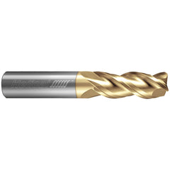 Corner Radius End Mill: 5/16" Dia, 13/16" LOC, 0.50 mm Radius, 5 Flute, Solid Carbide