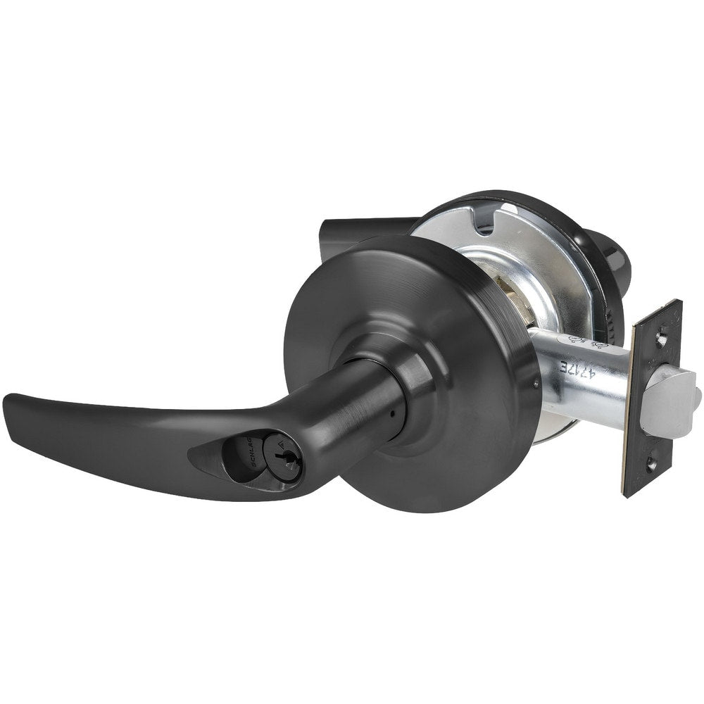 Lever Locksets; Lockset Type: Storeroom; Key Type: Keyed Different; Back Set: 2-3/4; Cylinder Type: Conventional; Material: Metal; Door Thickness: 1-5/8 - 2-1/8; Finish: Matte Black