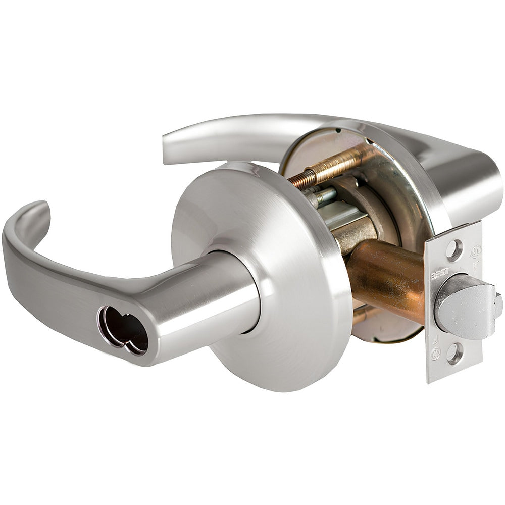 Lever Locksets; Lockset Type: Storeroom; Key Type: Keyed Different; Back Set: 2-3/4; Cylinder Type: Less Core; Material: Metal; Door Thickness: 1-3/4 to 2-1/4; Finish: Satin Chrome