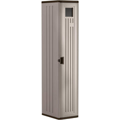 Molded HDPE Storage Cabinet: 15" Wide, 20" Deep, 72" High