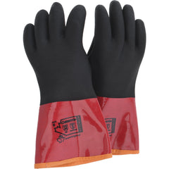 Chemical Resistant Gloves; LRG BLK/RED  1/PR CHEMSTOP NITRL GLV