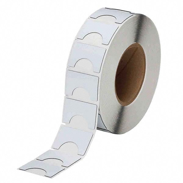 Label Maker Label: White, Polyester, 500 per Roll