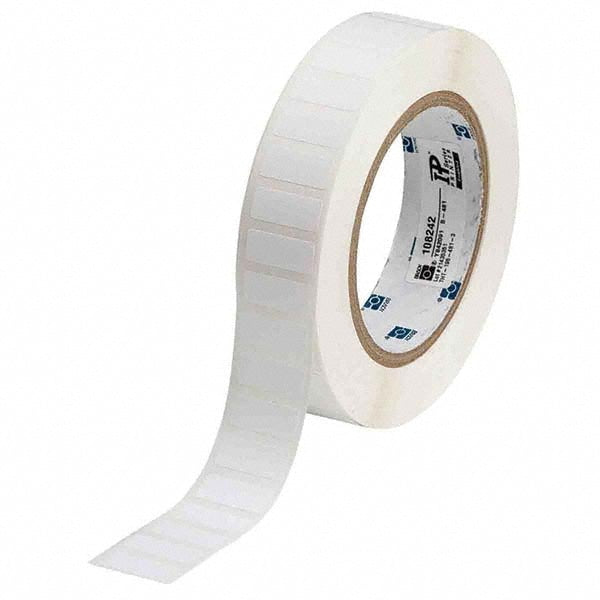 Label Maker Label: White, Polyester, 3,000 per Roll