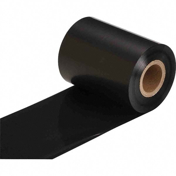 Printer Ribbon: 3.27" Wide, 984' Long, Black, Resin