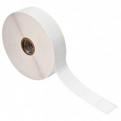 Label Maker Label: White, Polyester, 2,500 per Roll